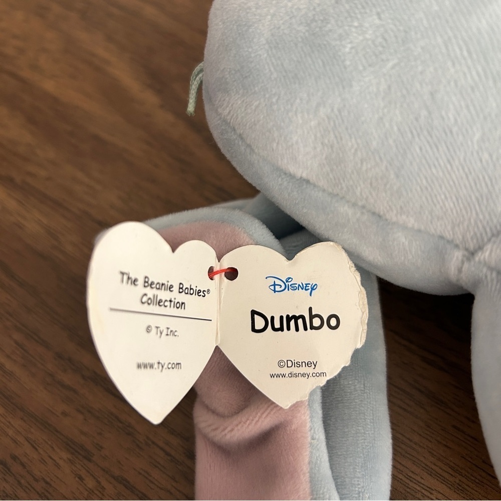Ty x Disney Dumbo Blue and Pink Plush Toy NWT - Picture 5 of 5